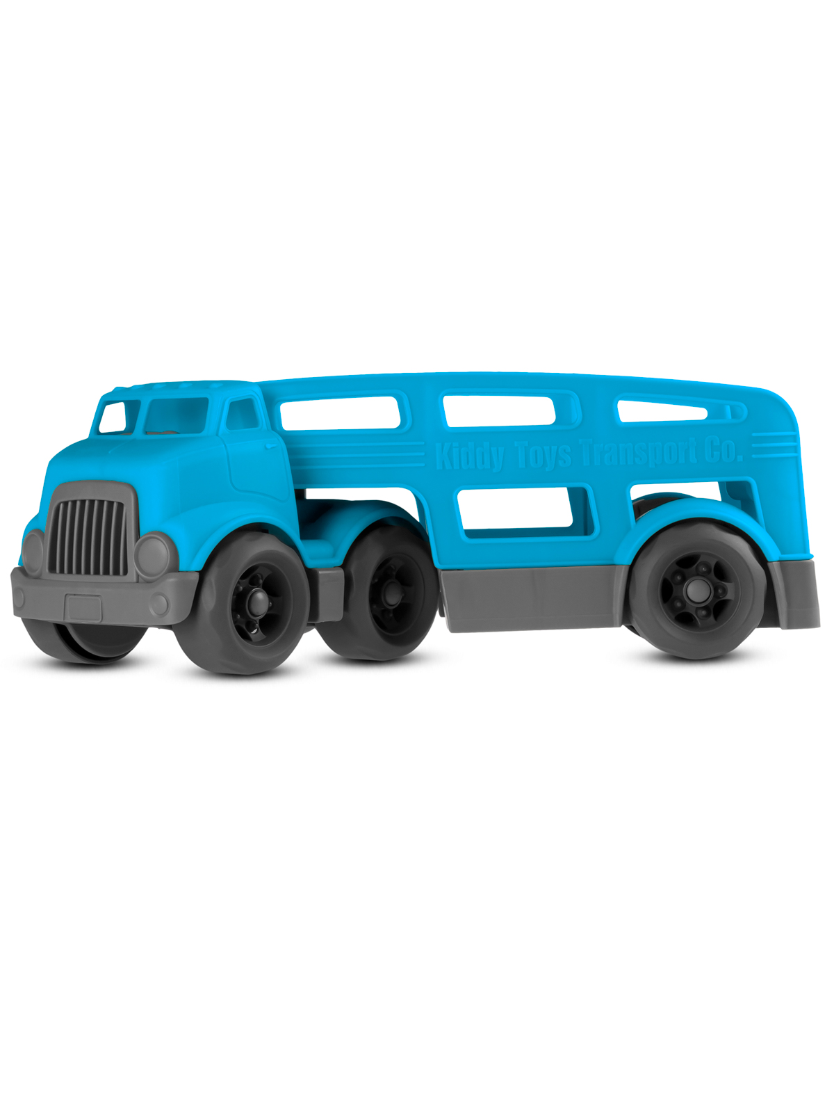 Машинка ДЖАМБО Трейлер голубой в коробке JB5300602 - фото 14