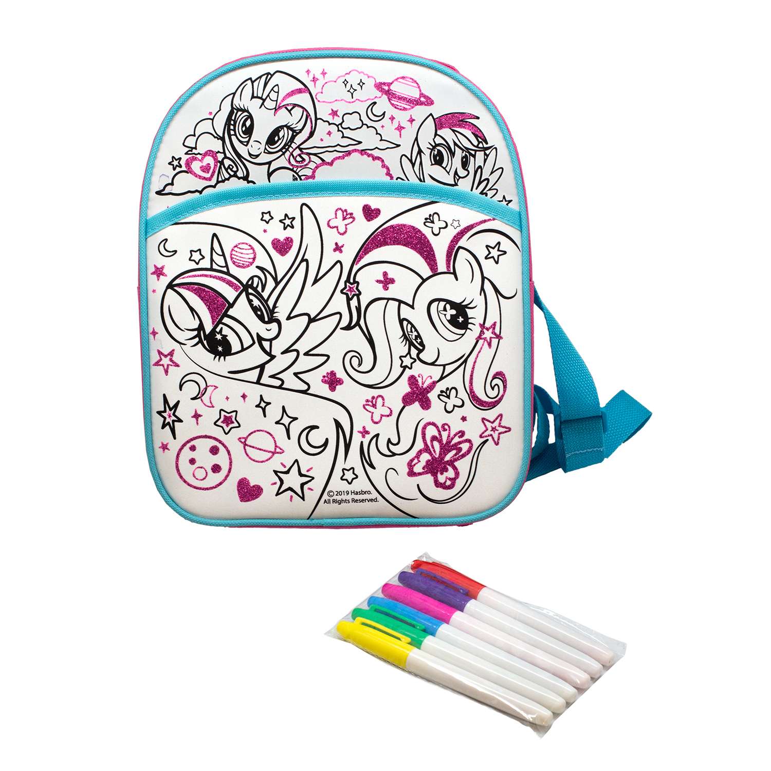 Набор для творчества ORIGAMI My Little Pony Сумка рюкзак для раскрашивания 04588 - фото 2
