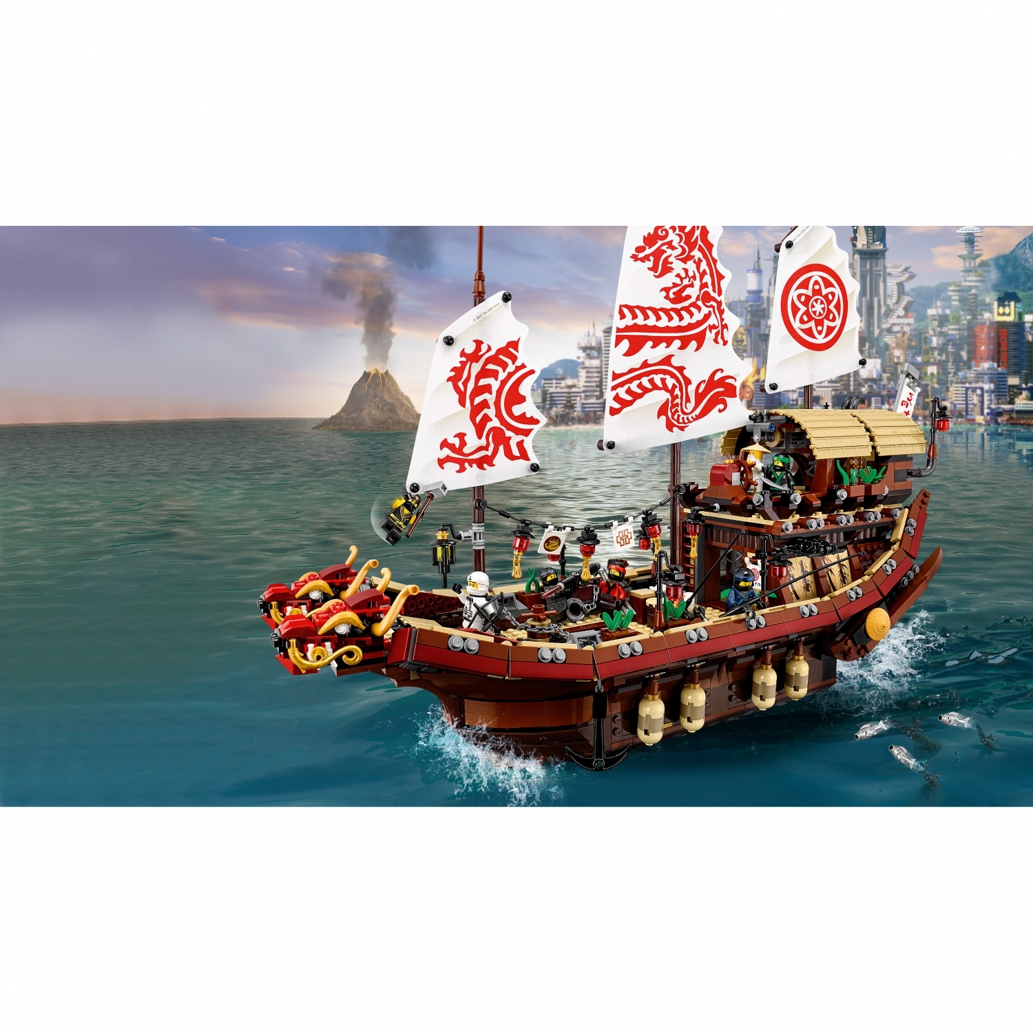 Конструктор LEGO Ninjago Летающий корабль Мастера Ву (70618) - фото 4