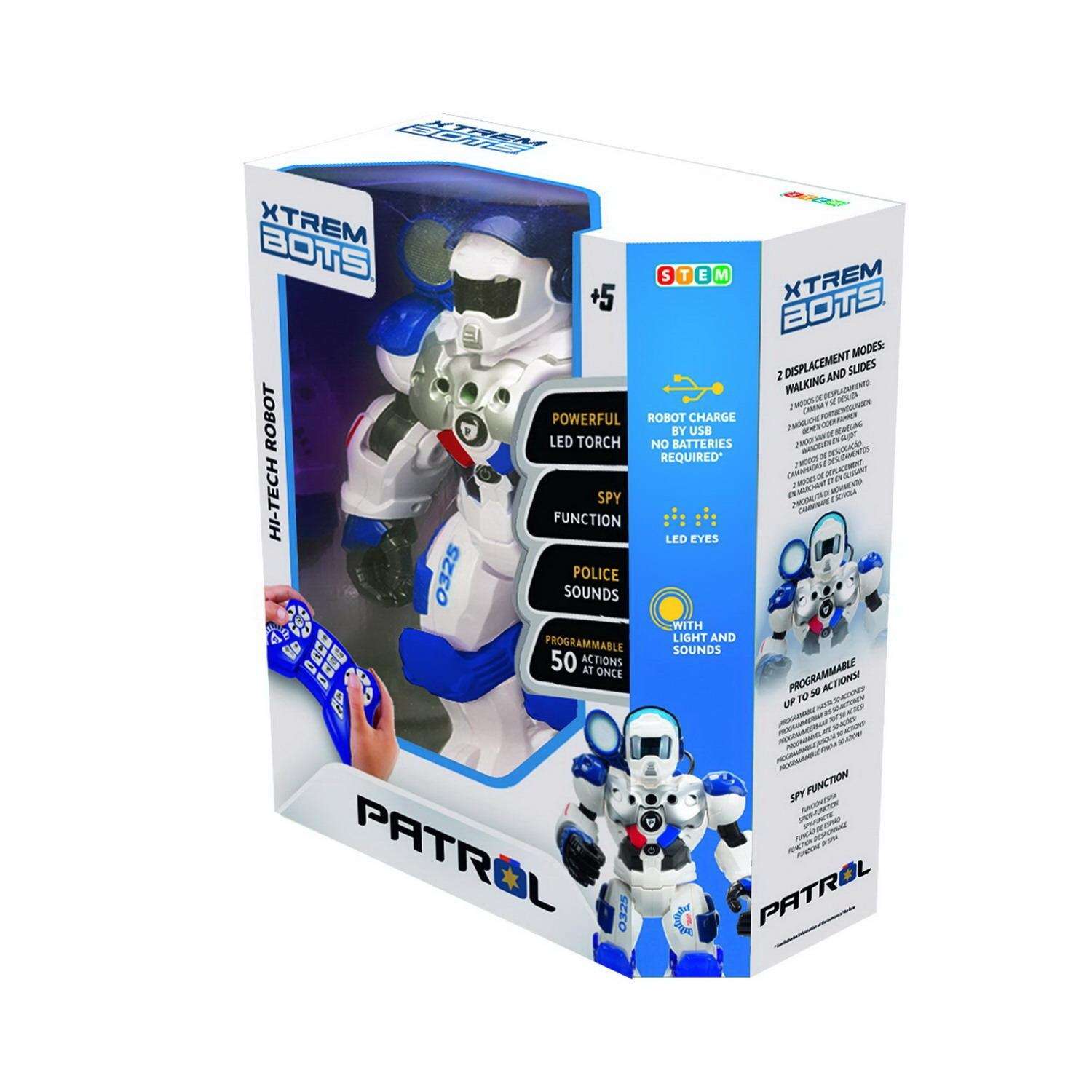 Робот Патруль XTREM BOTS STEM световые и звуковые эффекты более 20 функций - фото 1