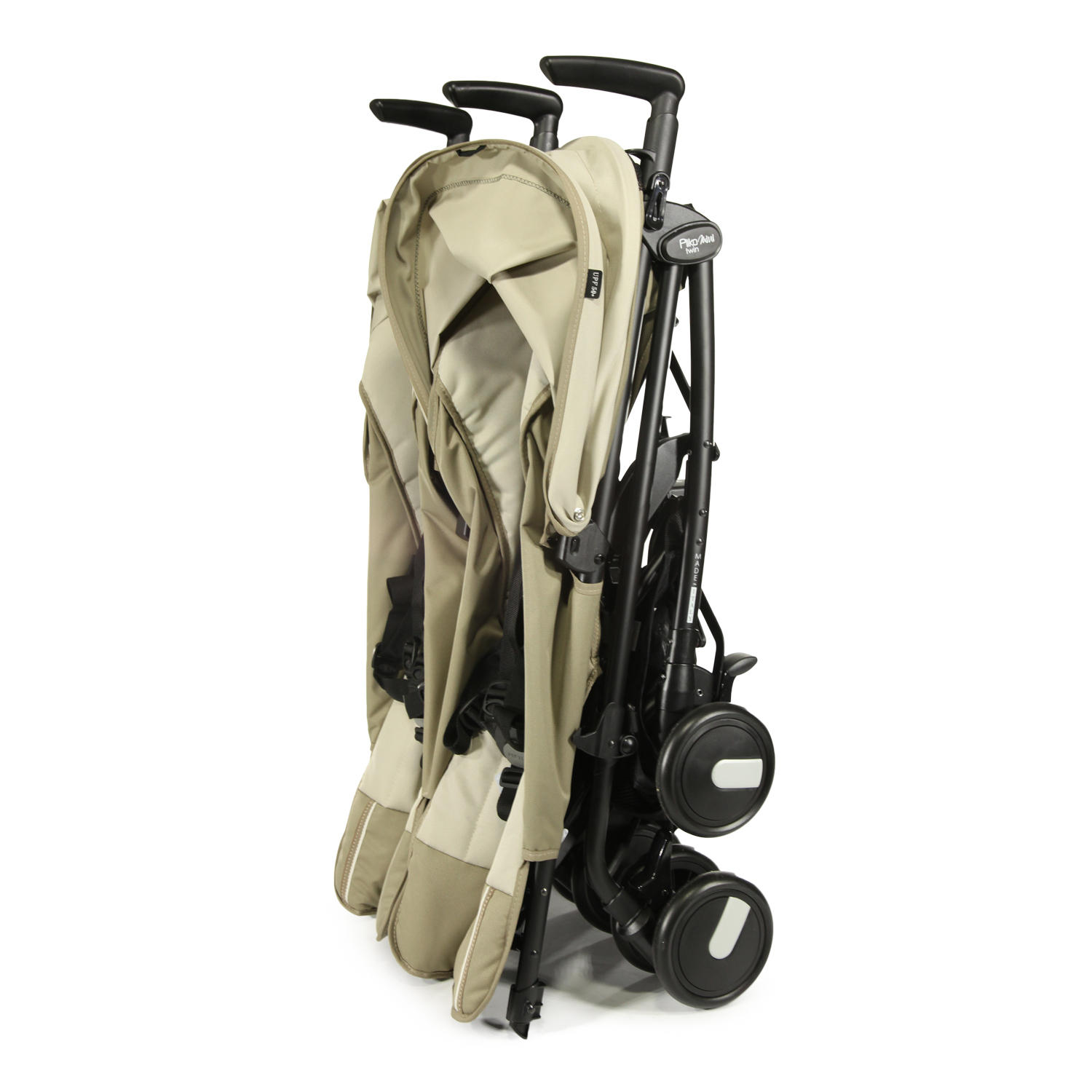 Коляска-трость для близнецов Peg-Perego Pliko Mini Twin Classic Beige - фото 20