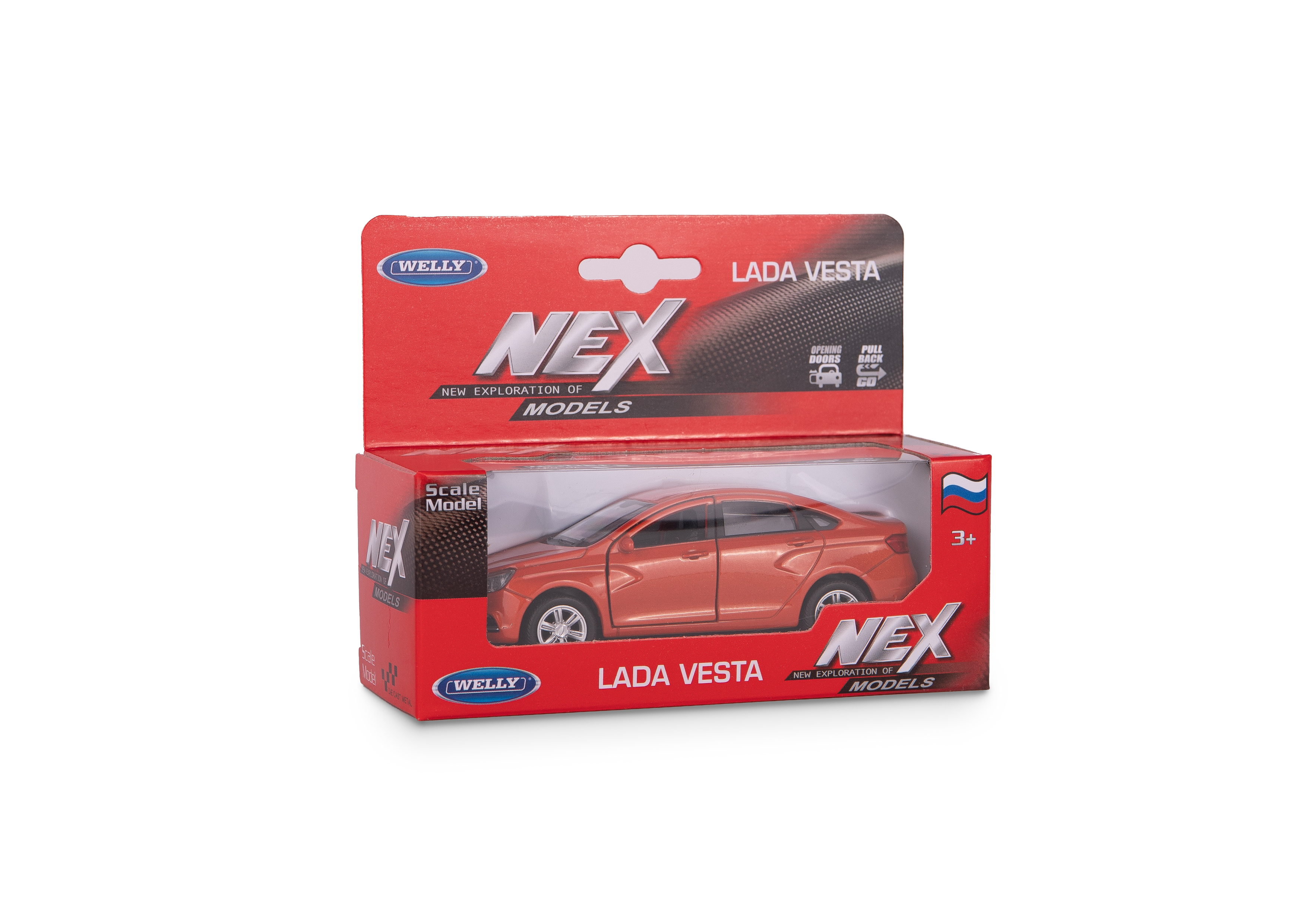 Машинка Welly 1:38 LADA Vesta цвет в ассортименте 43727W - фото 5