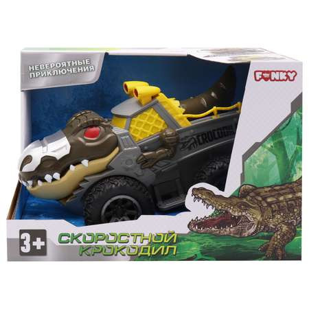 Машинка Funky Toys Крокодил Коричневый FT0735702