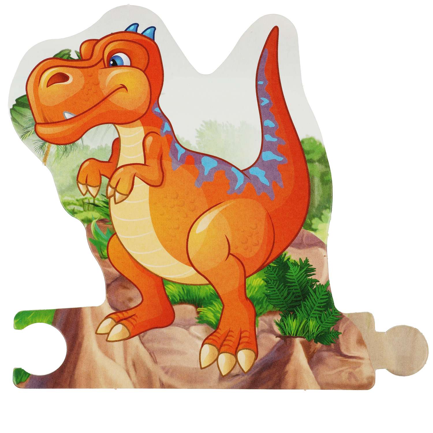 Книга-пазл Умка Динозавры. Картонная книга с 5 пазлами - фото 5
