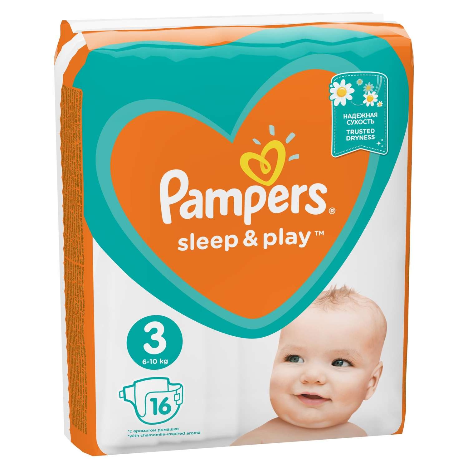 Подгузники Pampers Sleep and Play 3 6-10кг 16шт - фото 3