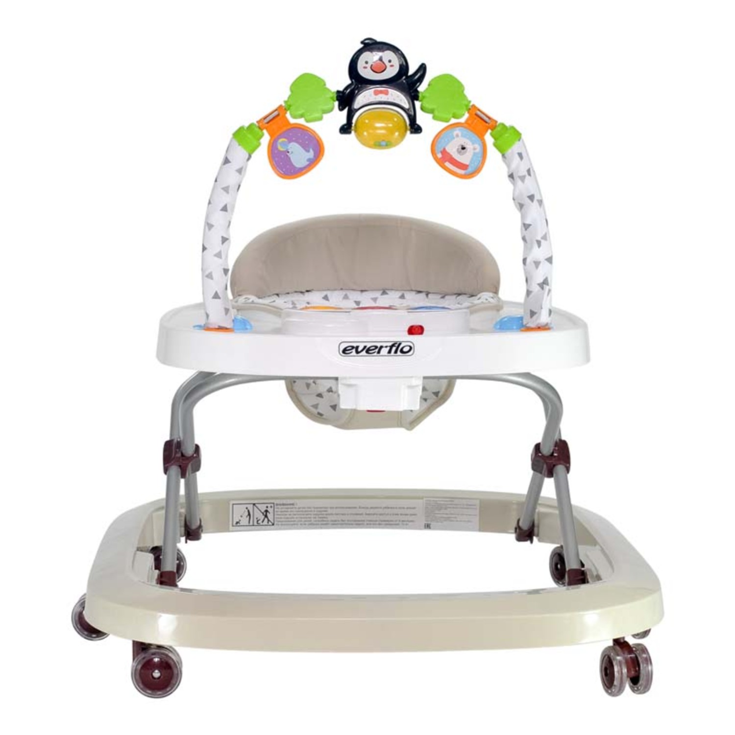 Ходунки EVERFLO Penguin beige WT708 - фото 2