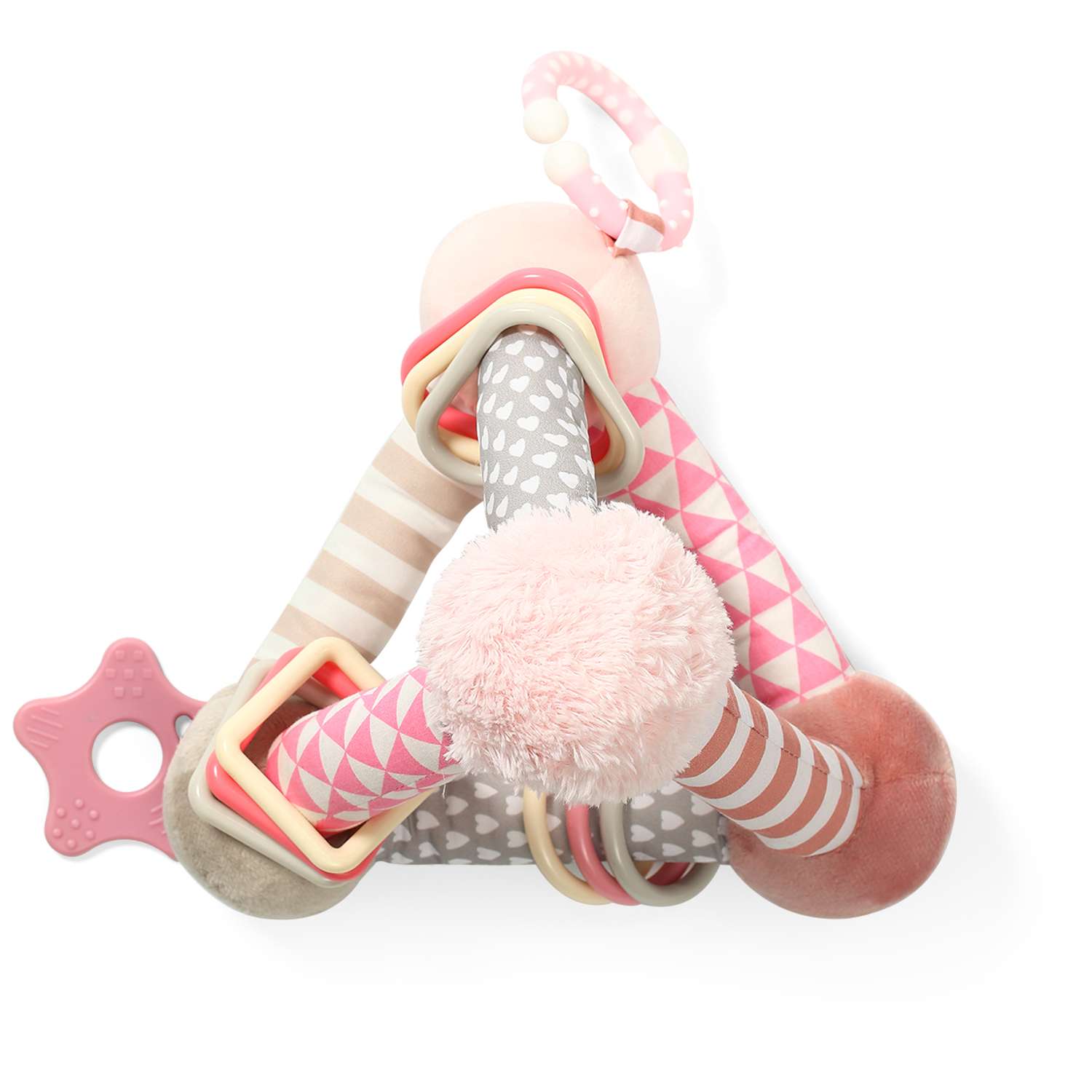 Развивающая игрушка Babyono Pyramid розовая Арт.898/01 - фото 2