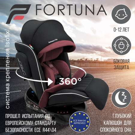 Автокресло 0-36кг Sweet Baby Fortuna 360 SPS isofix wine black