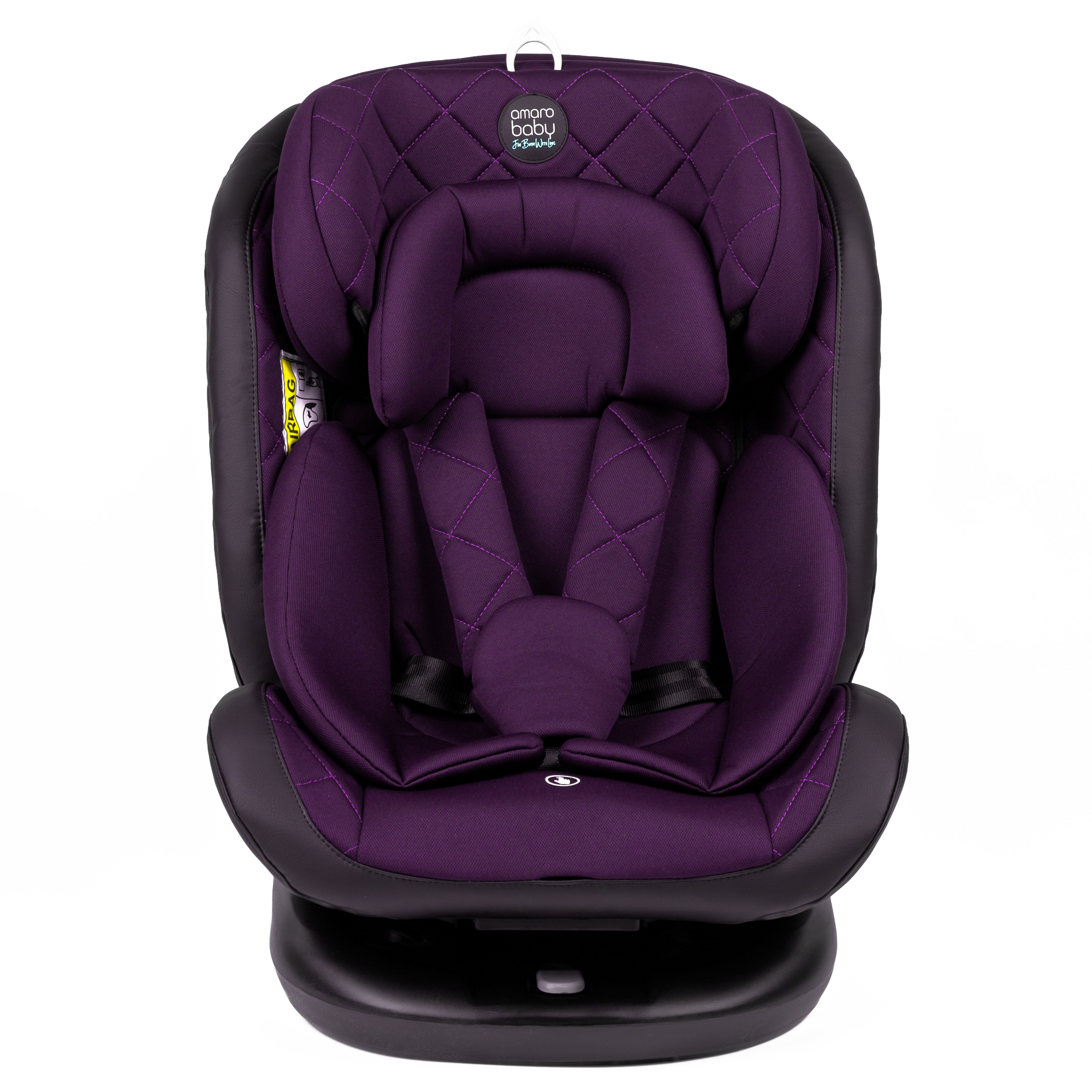 Автокресло Amarobaby Brilliant Isofix класс D группа 0+/1/2/3 Фиолетовый - фото 18