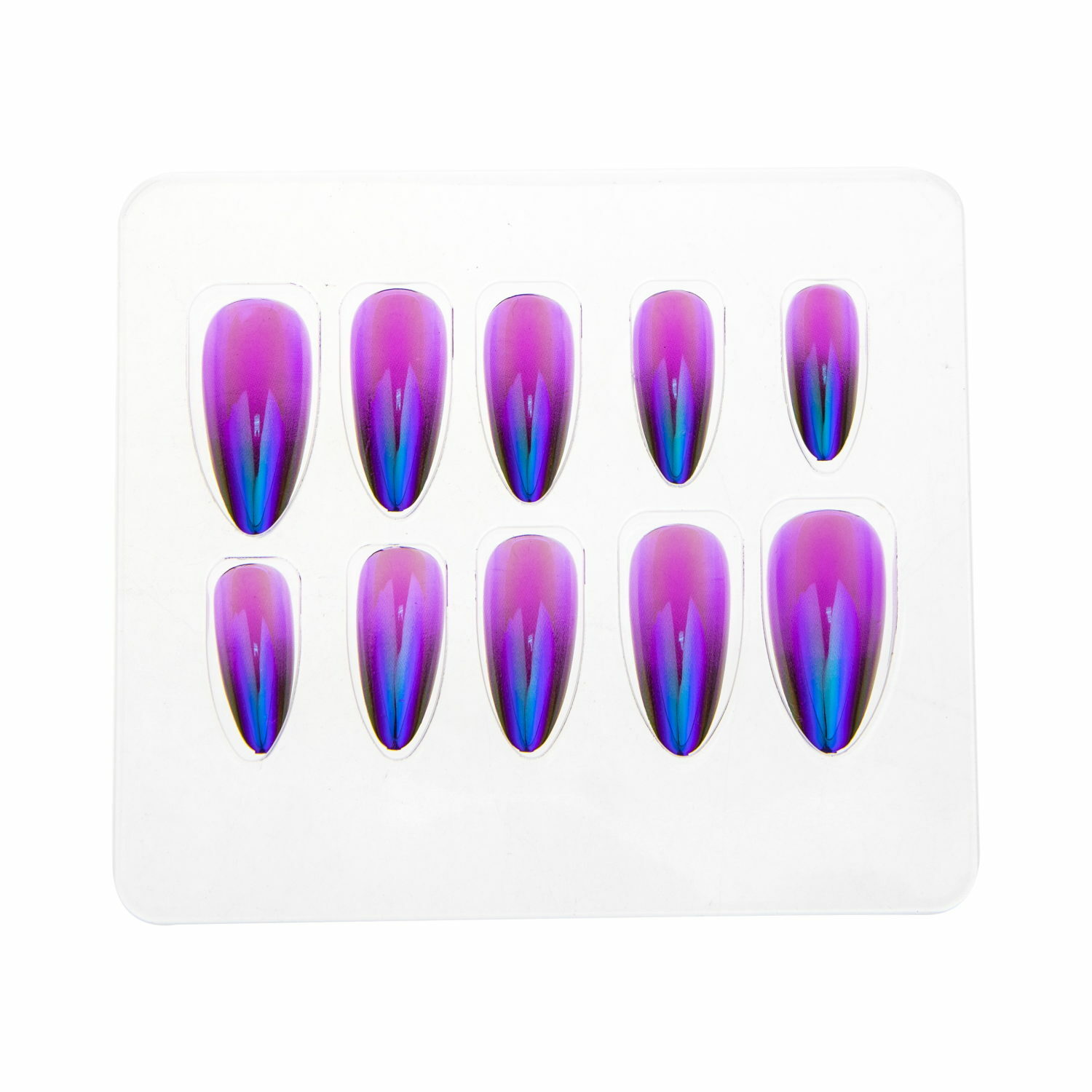 Накладные ногти LUCKY 20 Cat s Eye Purple - фото 3