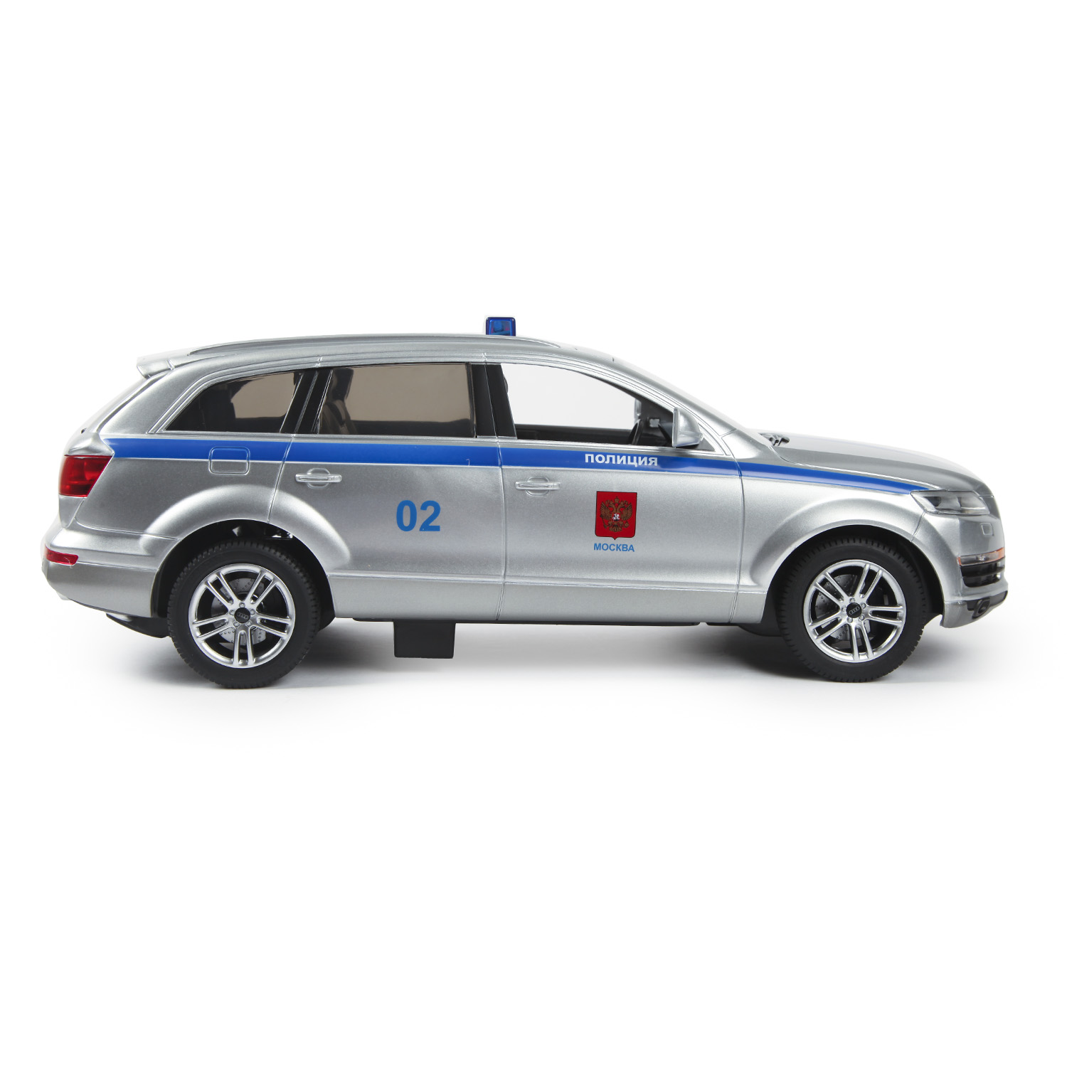 Машина Rastar РУ 1:14 Audi Q7 Полицейская Серебряная 27400P