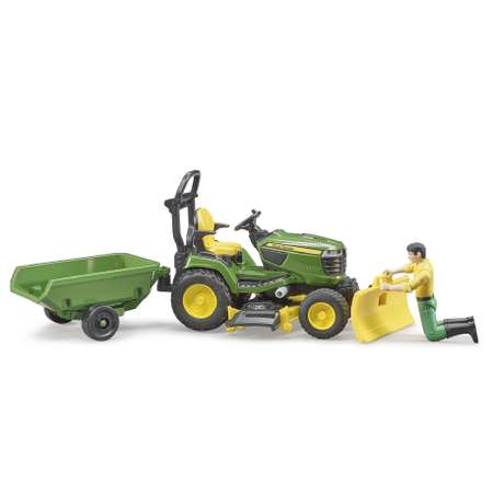 Трактор Bruder John Deere с прицепом и фигуркой 1:16