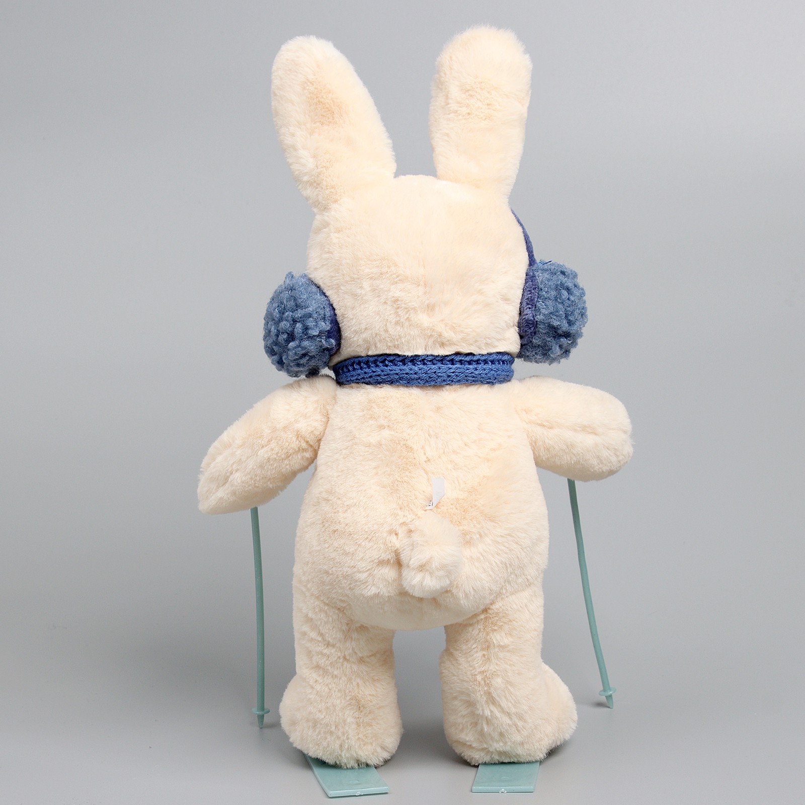Мягкая игрушка Milo Toys «Little Friend» зайчонок на лыжах синий шарф - фото 9