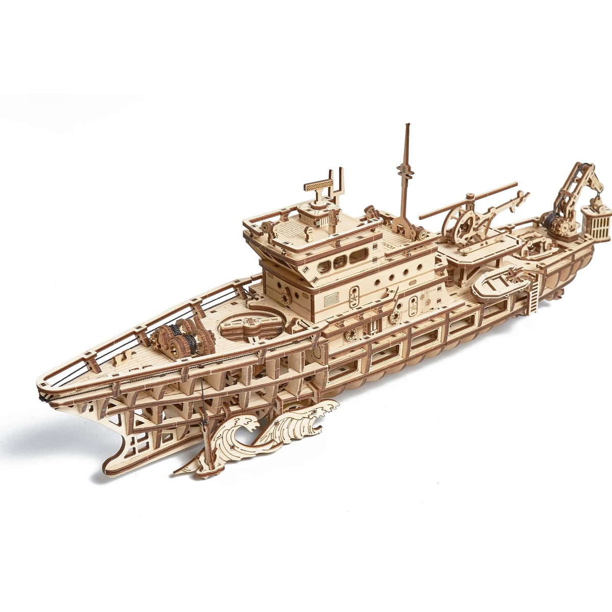 Сборная модель Wood Trick Исследовательская Яхта. Корабль - фото 2