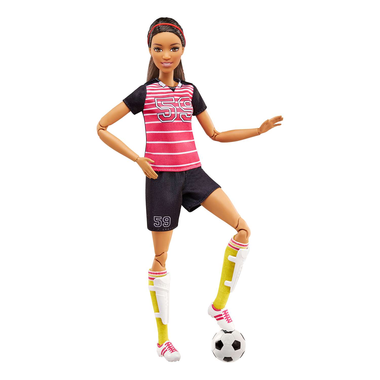 Куклы-спортсменки Barbie Безграничные движения Футболистка (Fcx82) DVF68 - фото 4