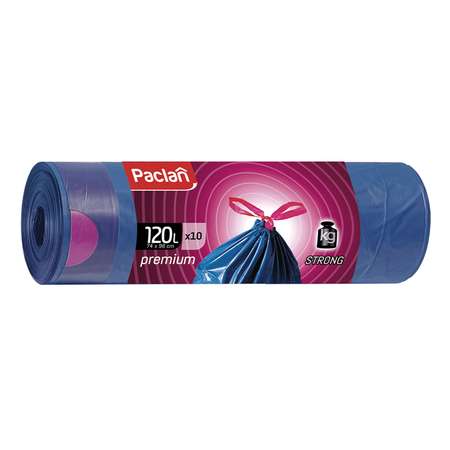 Мешки для мусора Paclan Premium с тесьмой 120л 10шт