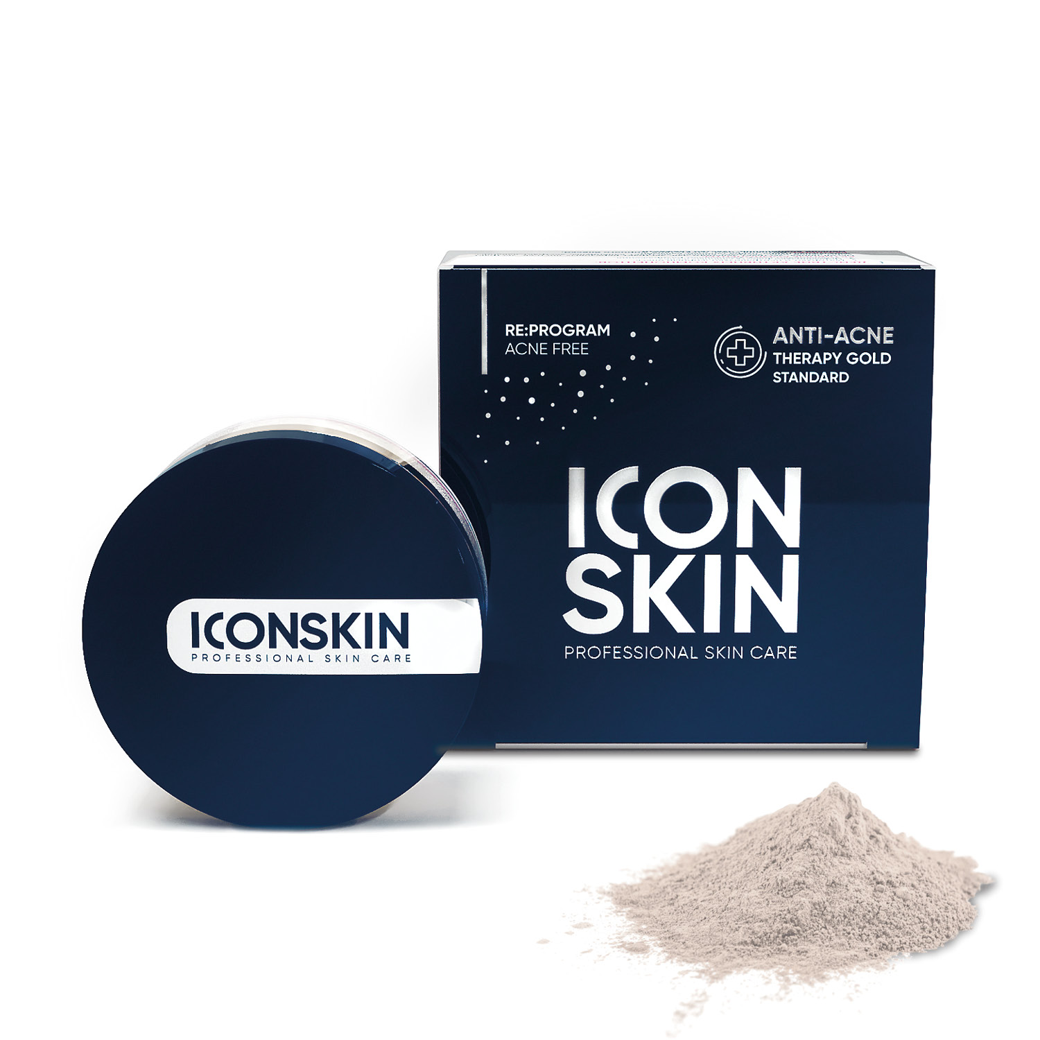 Минеральная пудра ICON SKIN растительная себостатическая sebum lock 10 г - фото 1