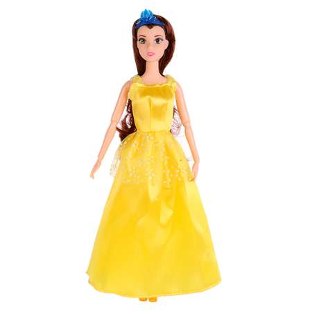 Кукла Карапуз София принцесса в желтом платье 29см с аксессуарами на блистере 271609
