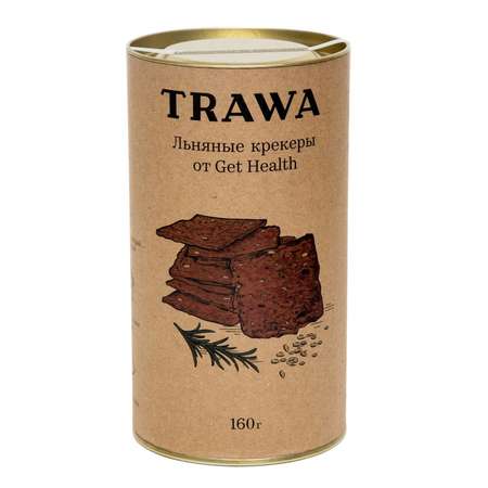 Крекеры TRAWA от Get Health льняные 160г