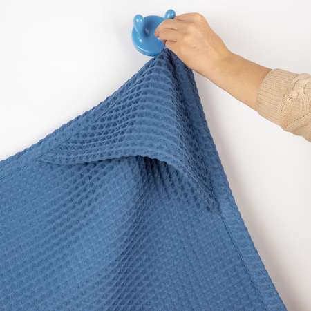 Полотенце с уголком Чудо-чадо «Вафелька» синий