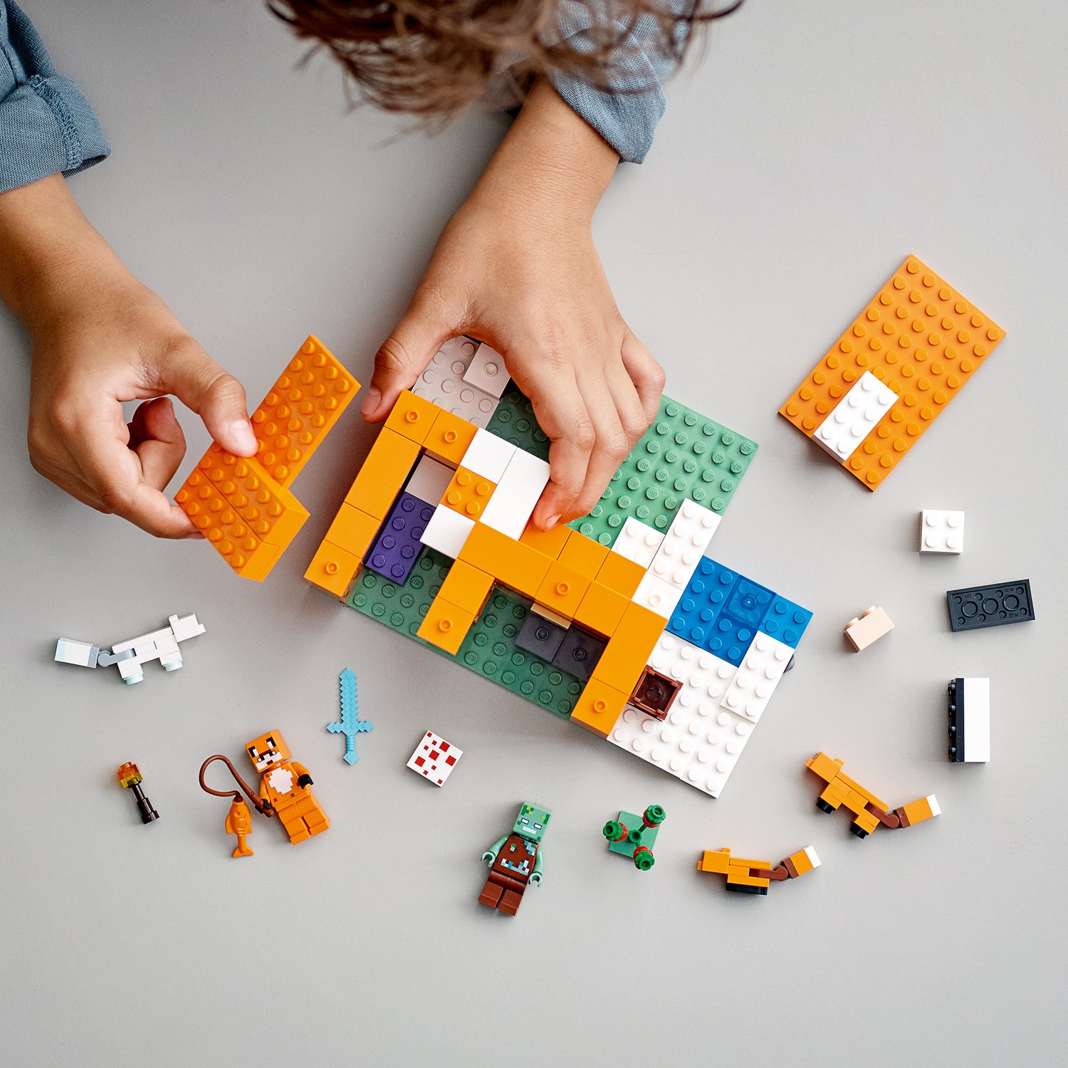 Конструктор LEGO Minecraft Лисья хижина 21178 - фото 9