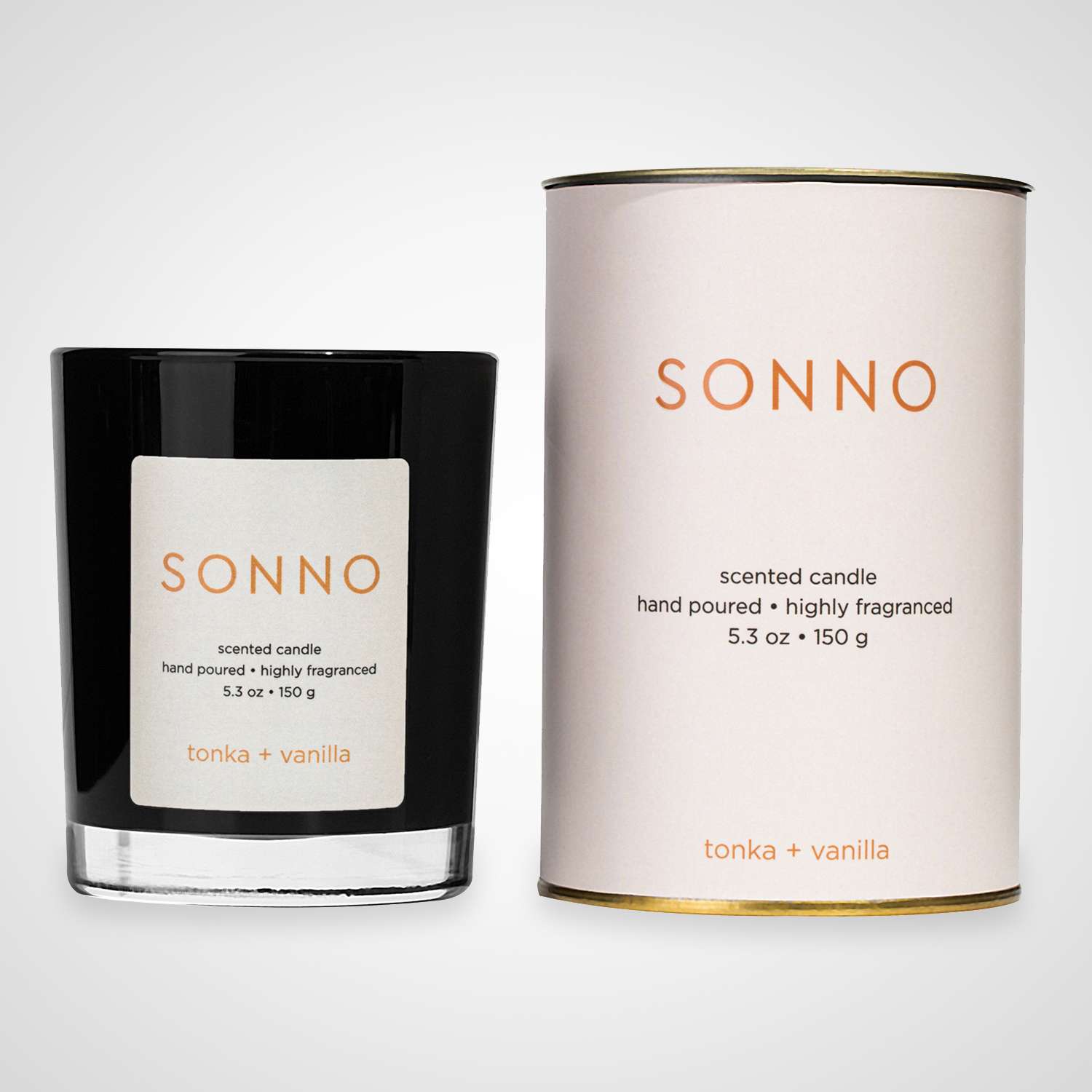 Ароматическая свеча SONNO Tonka + Vanilla - фото 1