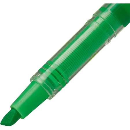 Маркер текстовыделитель Attache Liquid 1-4мм жидкие чернила зеленый 15 шт