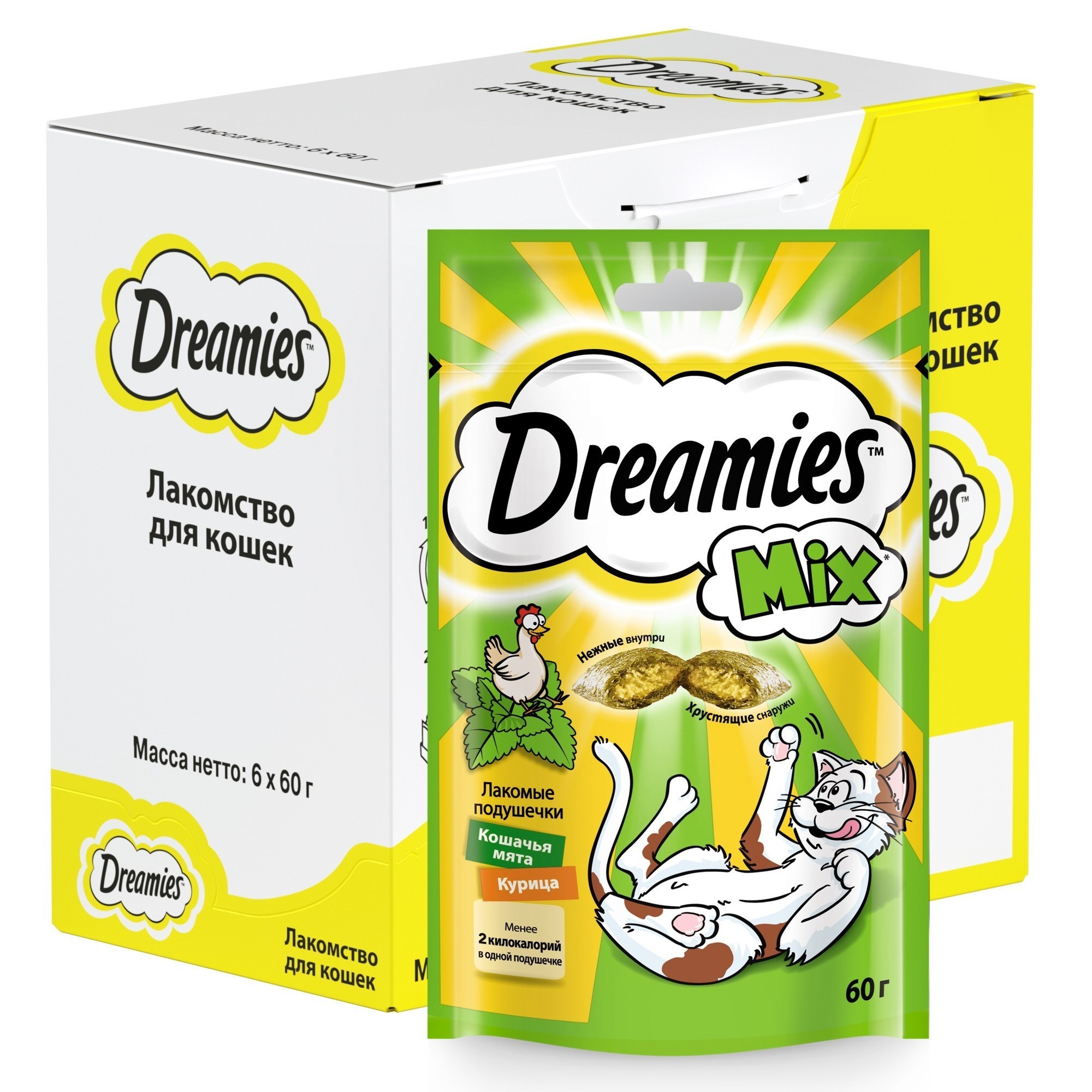 Лакомство для кошек Dreamies 0.06 кг курица (для домашних) - фото 3