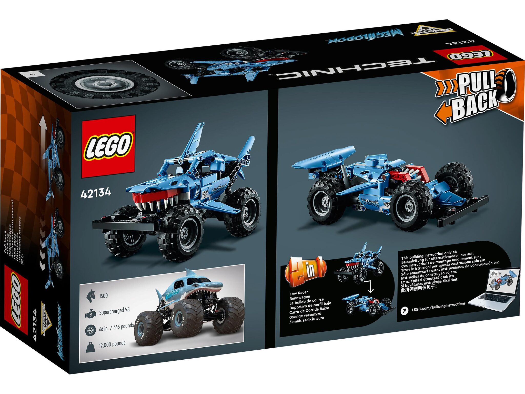 Конструктор LEGO Technic LEGO машинка Monster Jam Megalodon - фото 9