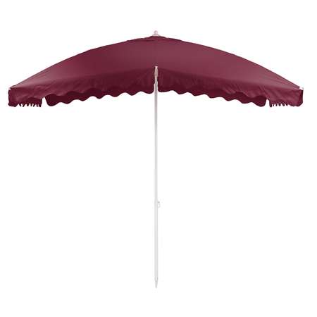 Зонт пляжный BABY STYLE большой 2х3 м плащевка с клапаном квадратный Oxford бордовый