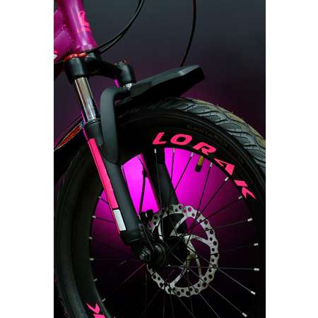 Велосипед детский Lorak Race 20 матовый фиолетовый/белый