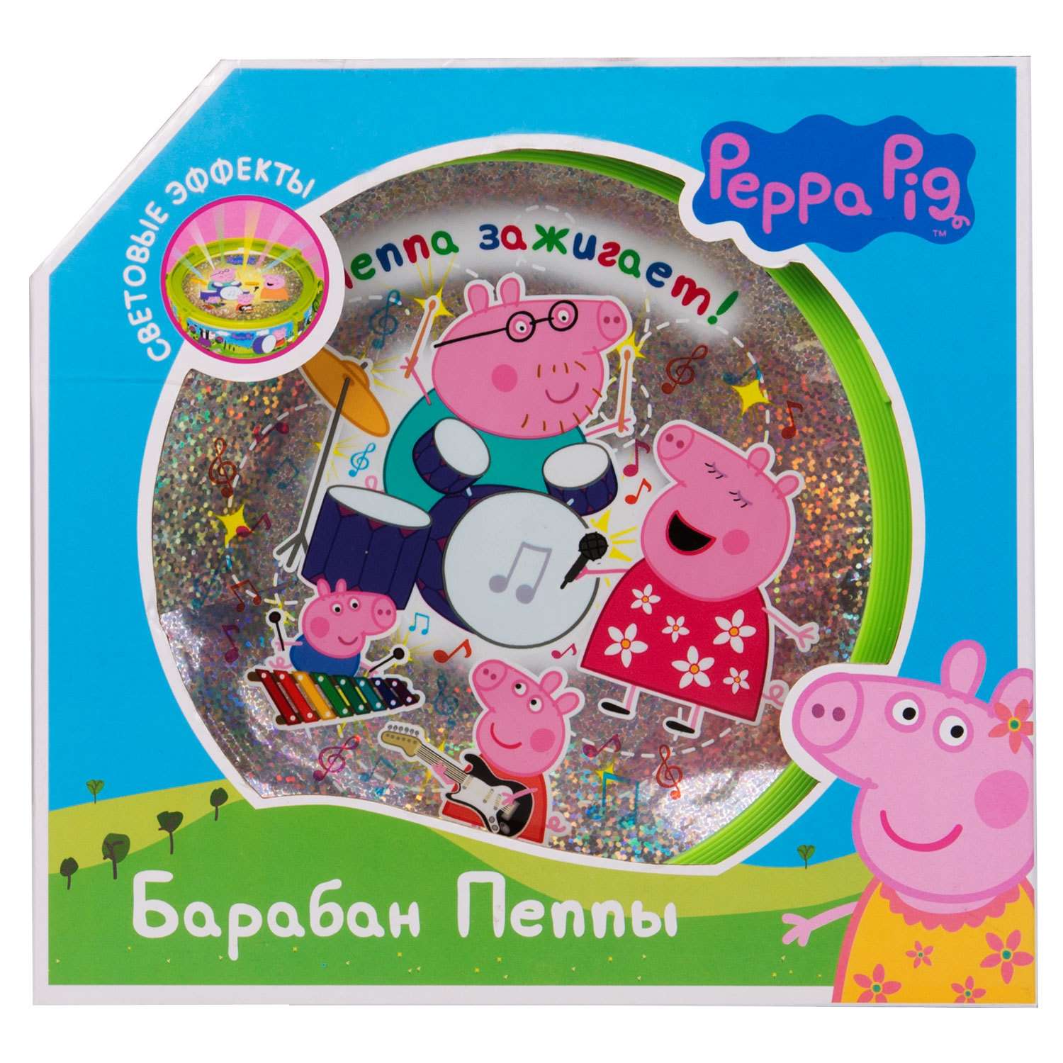 Барабан Свинка Пеппа Pig с палочками 30568 - фото 5