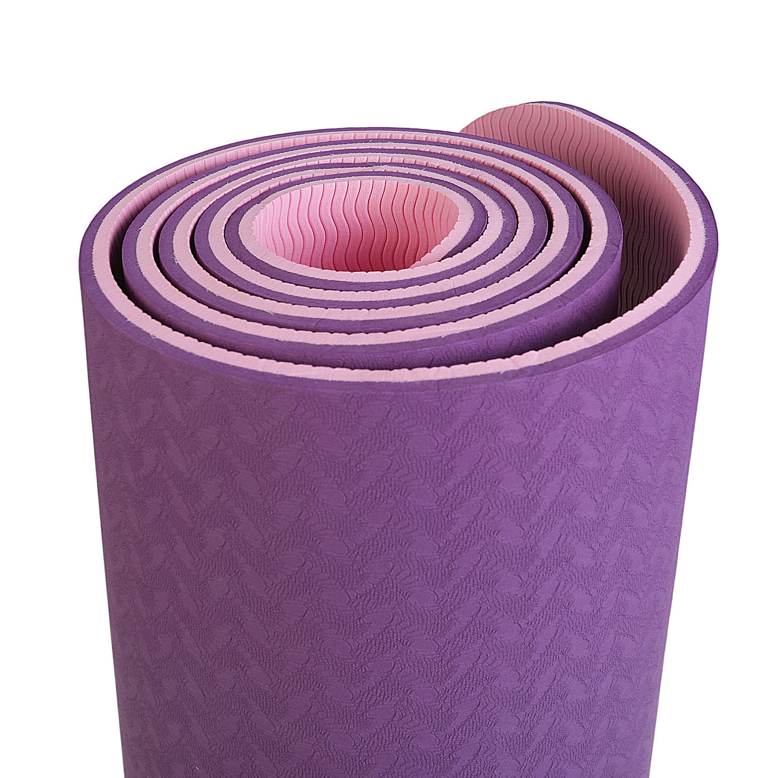 Коврик Sangh Для йоги двухцветный фиолетовый - фото 3