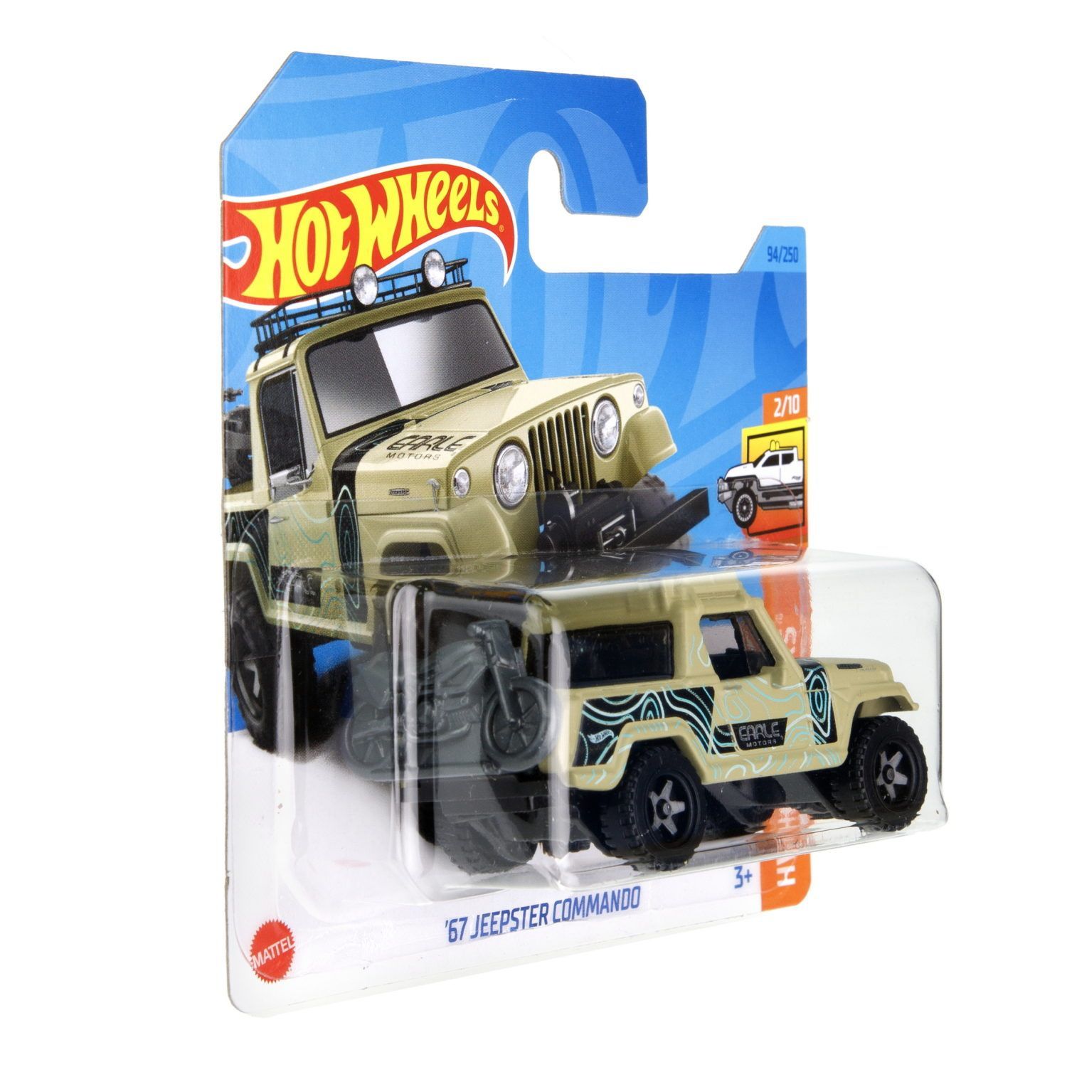 Автомобиль Hot Wheels Jeep Jeepster Commando 67 60605 - фото 5