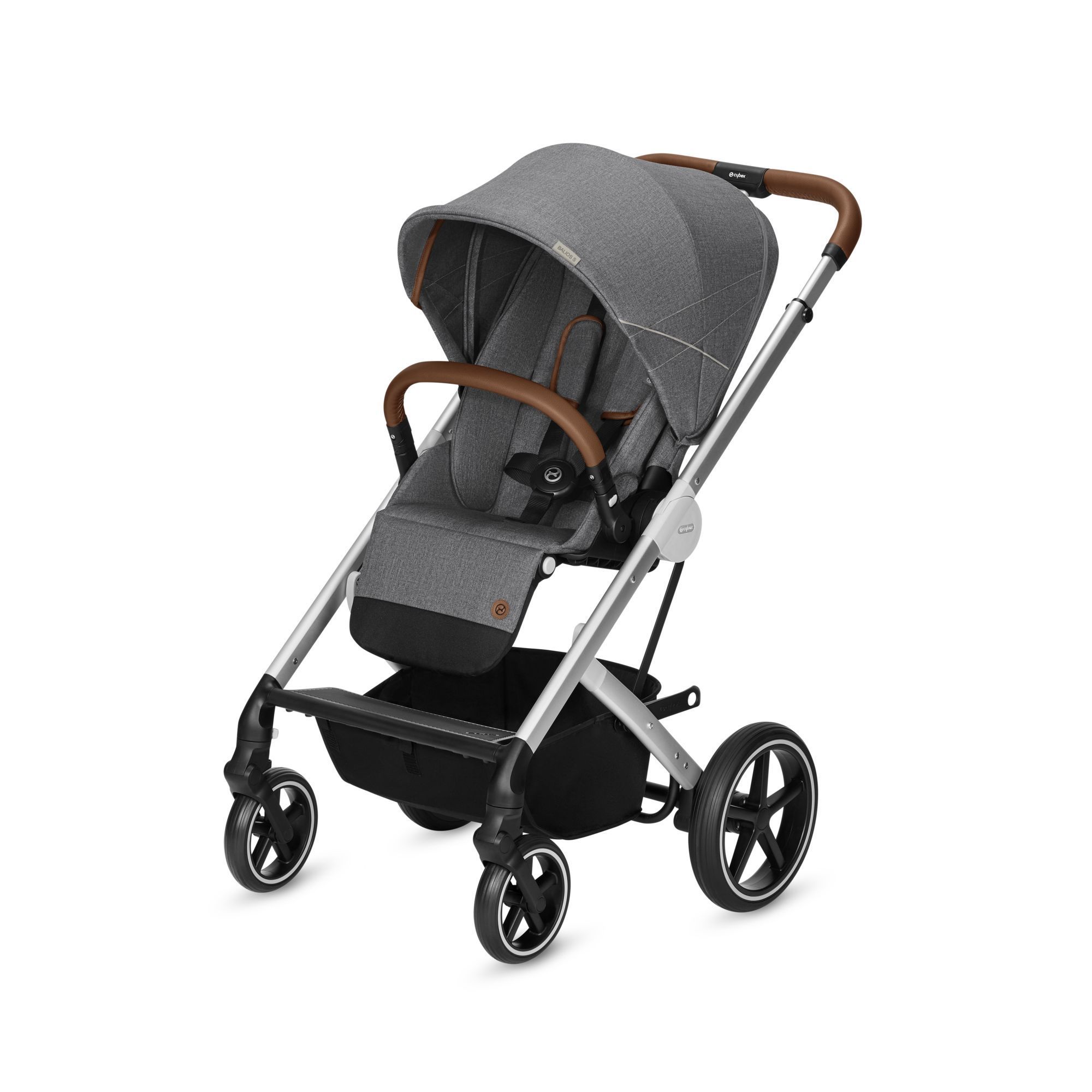 Коляска Cybex Balios S с дождевиком Denim Manhattan Grey - фото 1