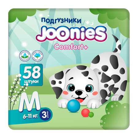Подгузники Joonies Comfort M (6-11) 58 шт.