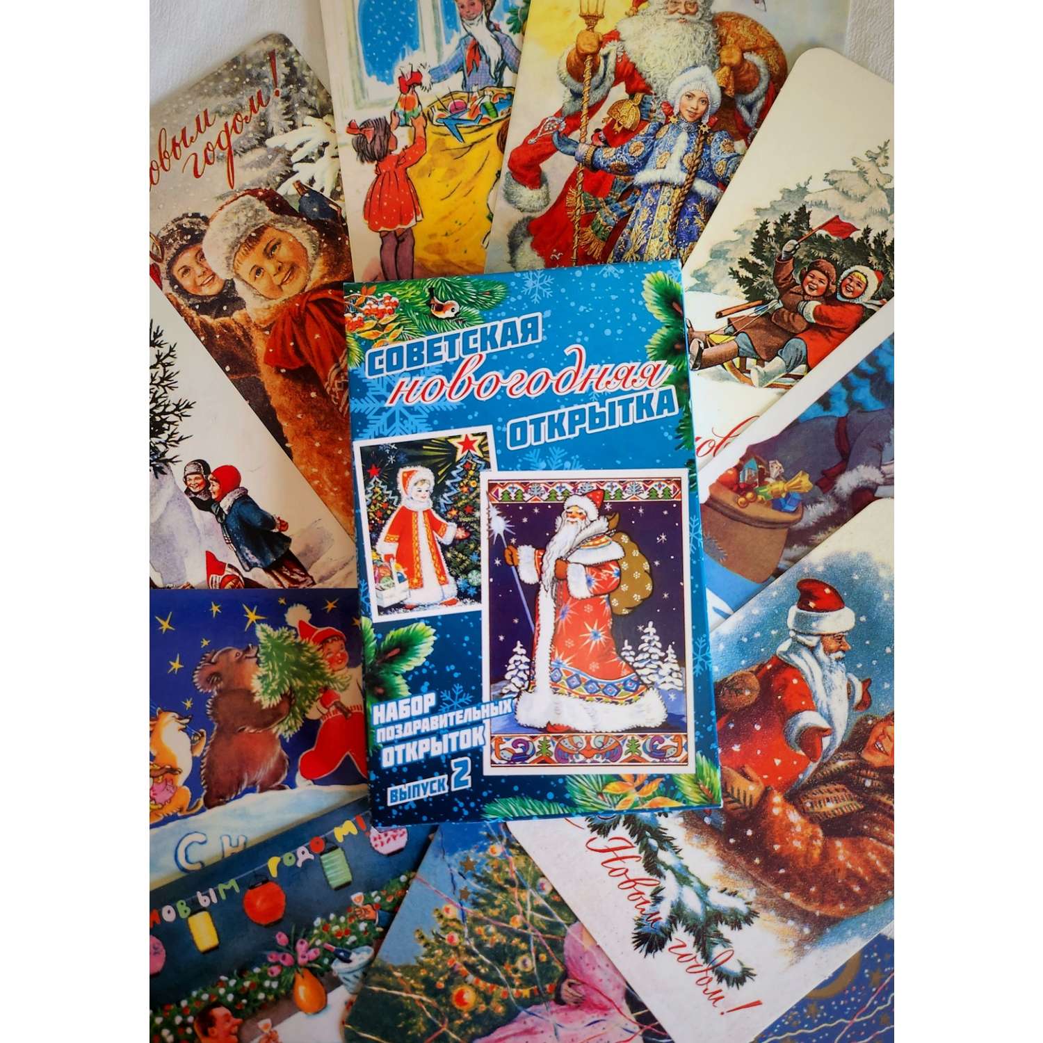 Набор открыток Даринчи Советские новогодние №2 - фото 1