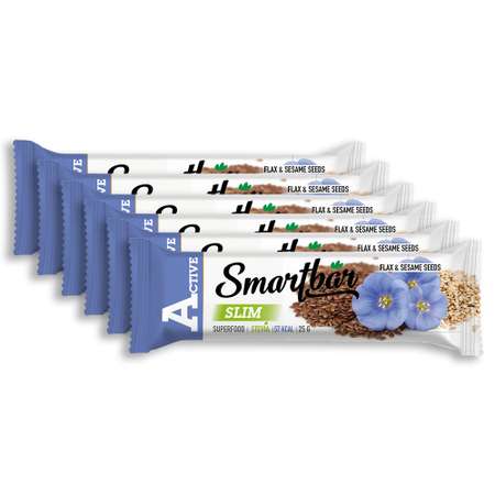Батончик Smartbar Slim мюсли c семенами льна и кунжута 6 шт. х 25 г