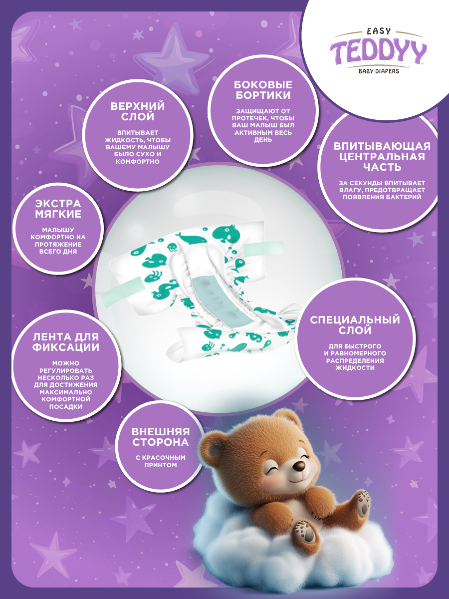 Подгузники Teddy Baby Easy - фото 3