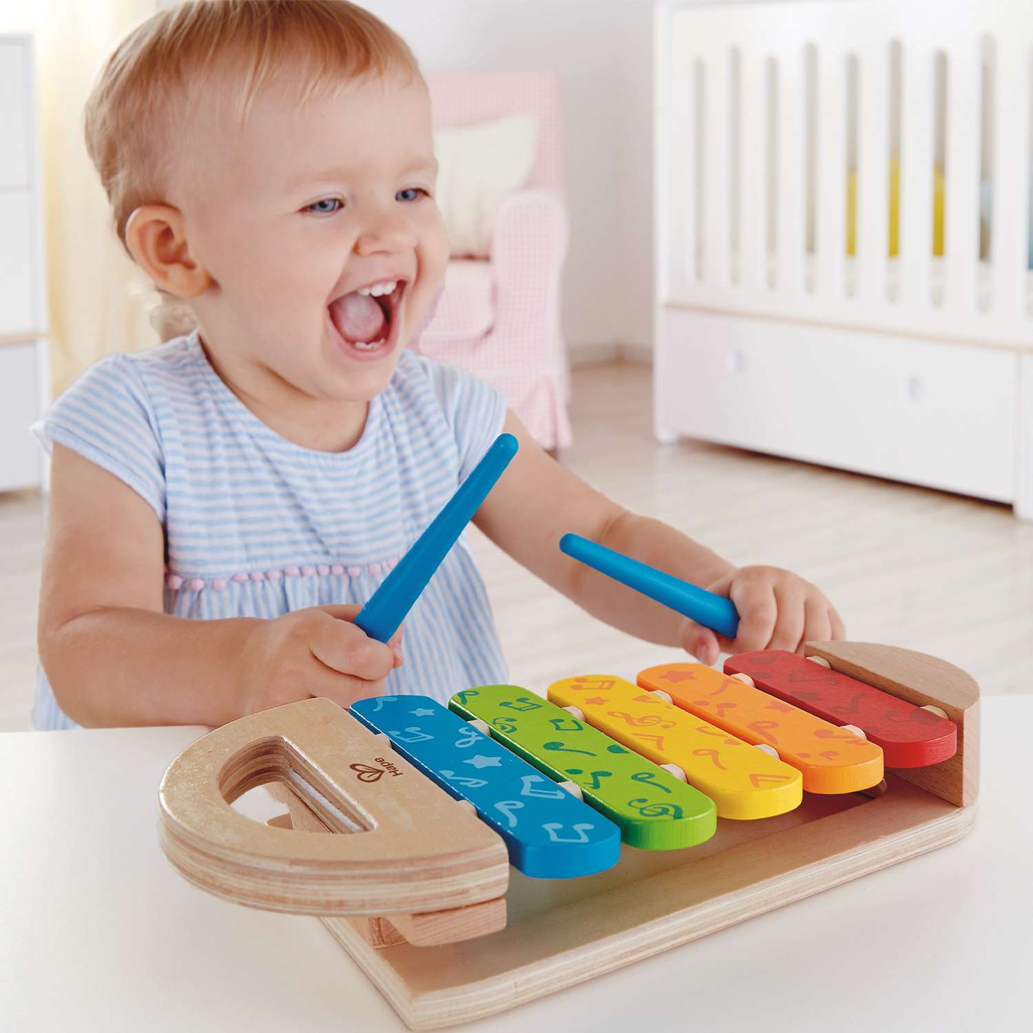 Музыкальная игрушка HAPE Радужный ксилофон - фото 1