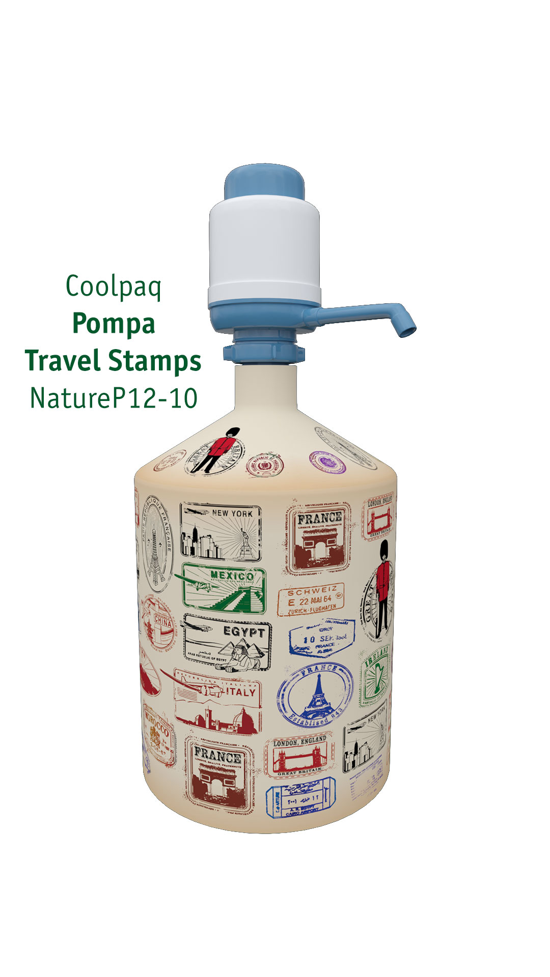 Чехол на бутыль 19л Coolpaq Travel Stamps - фото 3