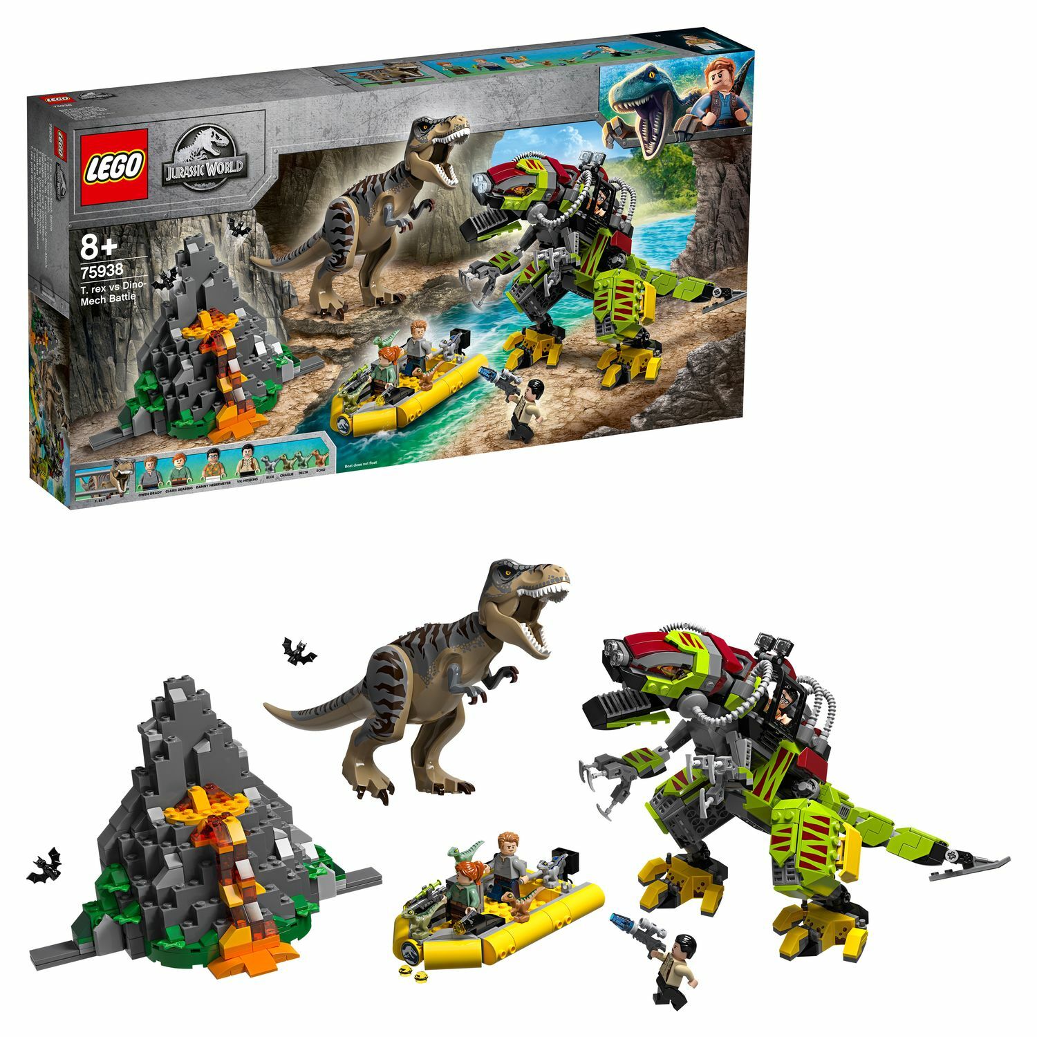 Конструктор LEGO Jurassic World Бой тираннозавра и робота-динозавра 75938  купить по цене 7499 ₽ в интернет-магазине Детский мир