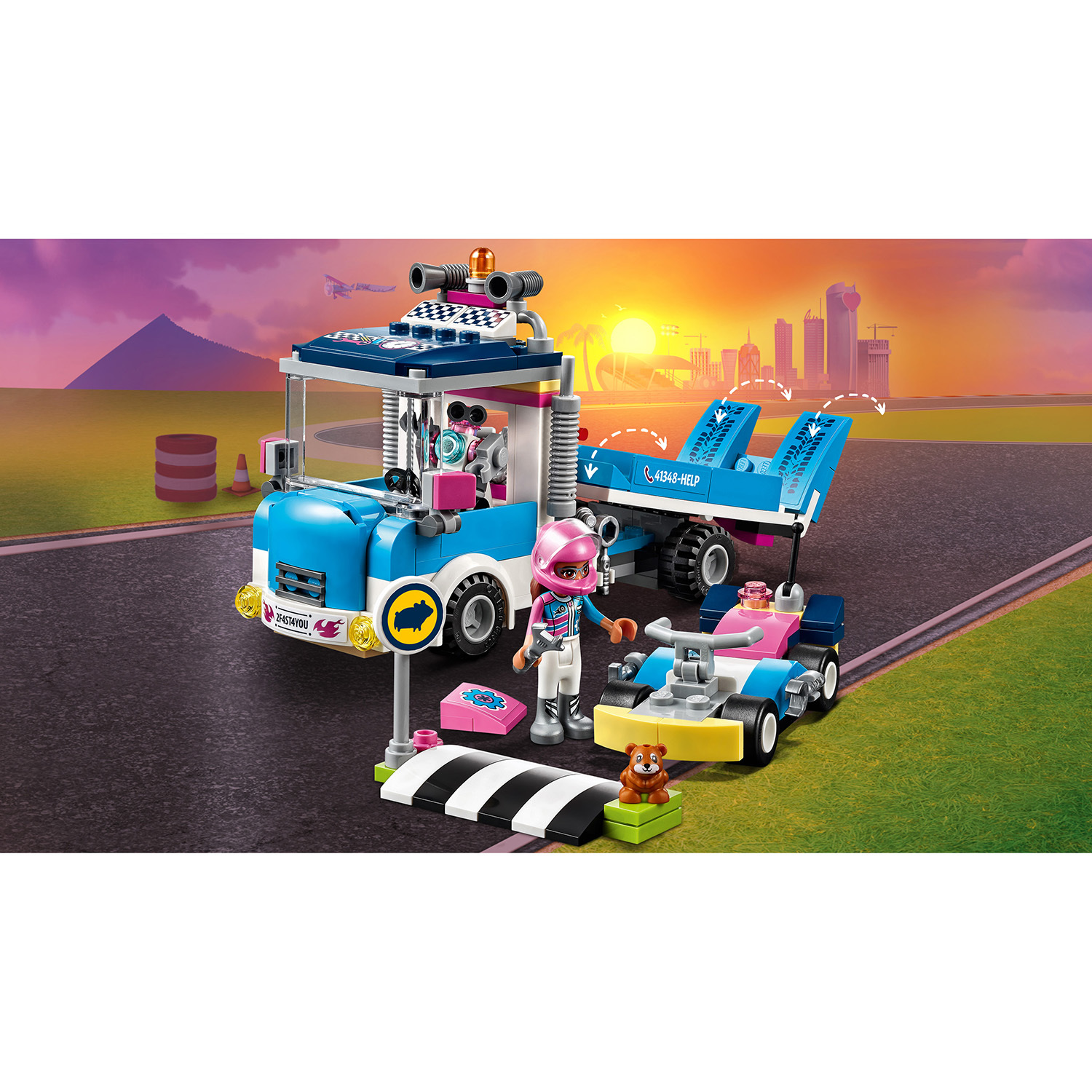 Конструктор LEGO Friends Грузовик техобслуживания 41348 - фото 7