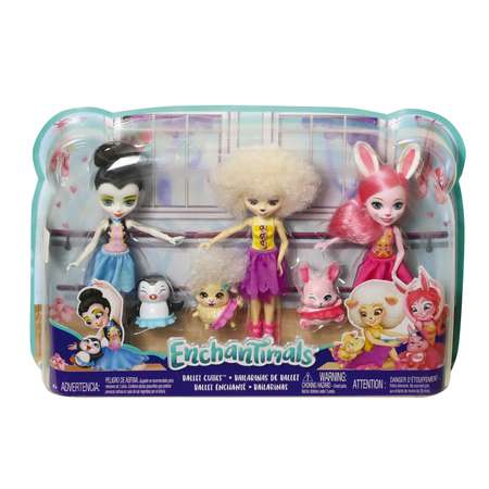 Набор игровой Enchantimals 3предмета Волшебные балерины FRH55