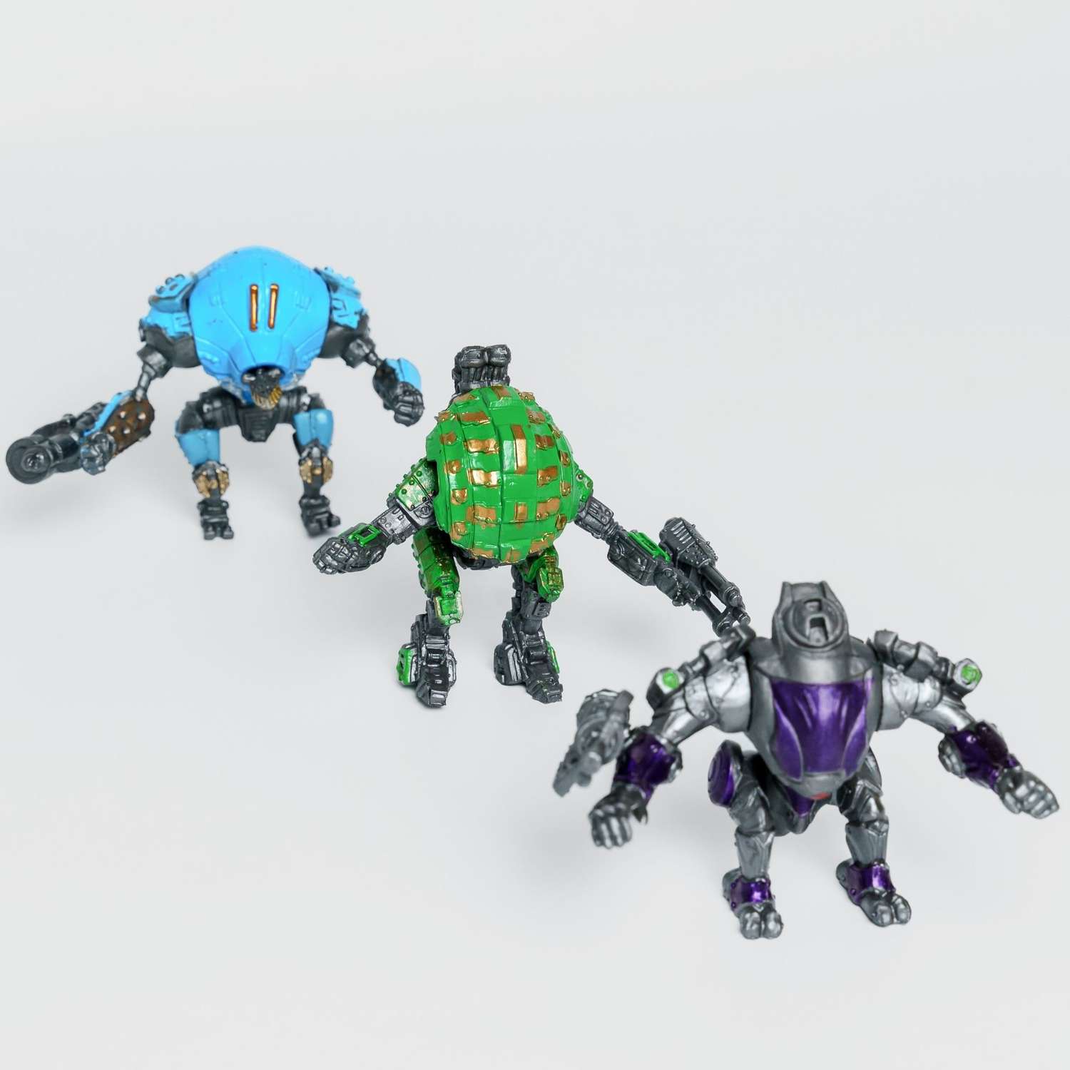 Роботы CyberCode 3 фигурки игрушки для детей развивающие пластиковые коллекционные интересные. 8см - фото 7