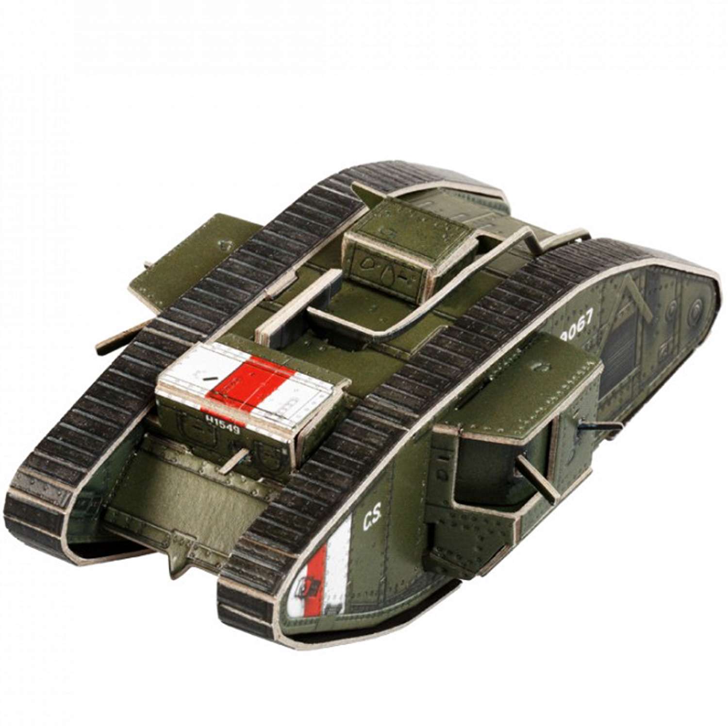 Сборная модель Умная бумага Бронетехника Mark V тяжелый танк Великобритания 575-1 575-1 - фото 2