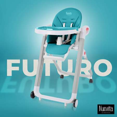 Стульчик для кормления Nuovita Futuro Bianco Бирюзовый