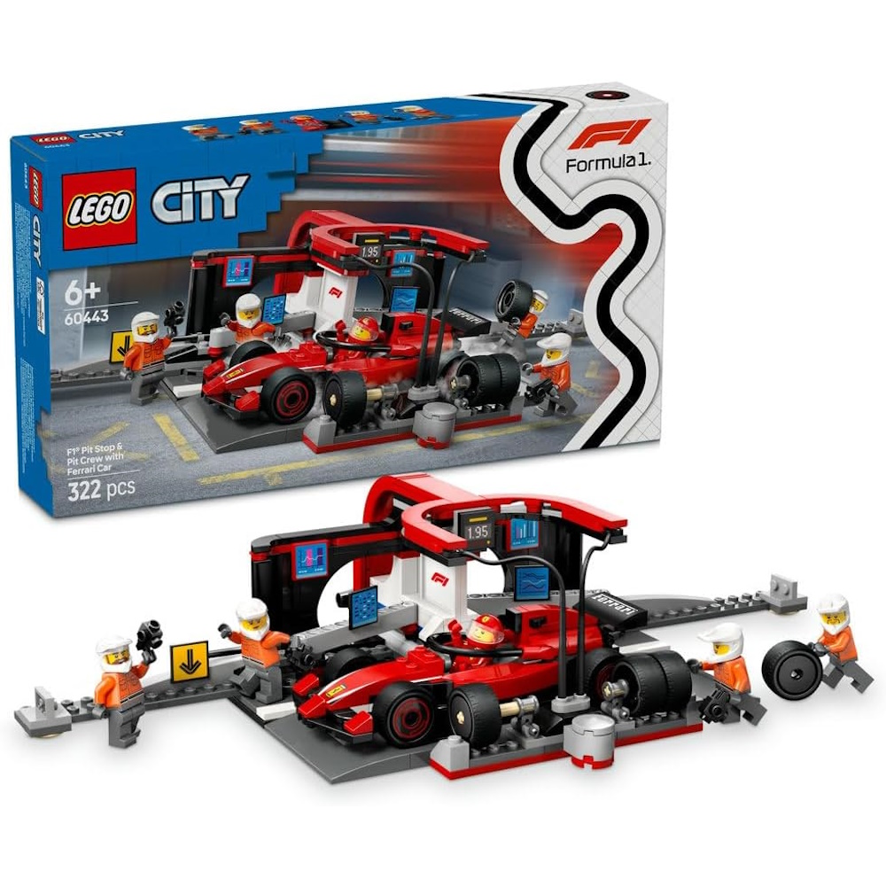 Конструктор LEGO Формула 1 Питстоп Ferrari Car 60443 - фото 1