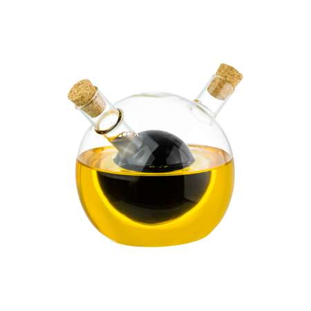 Бутылка Elan Gallery для масла уксуса соевого соуса 2в1 350 и 60 мл Crystal glass