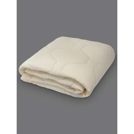 Одеяло SELENA Crinkle line Евро 200х215 см с наполнителем Лебяжий пух бежевое